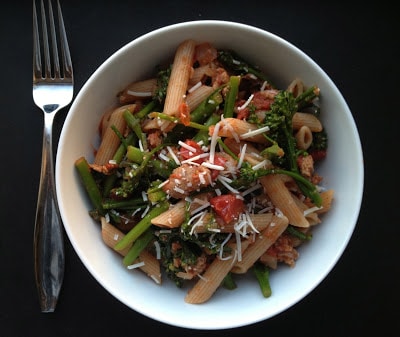 whole-wheat-penne-with-sausage-and-broccoli-rabe
