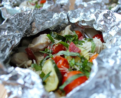 campfire-chicken-packets-with-zucchini-corn-and-cherry-tomatoes