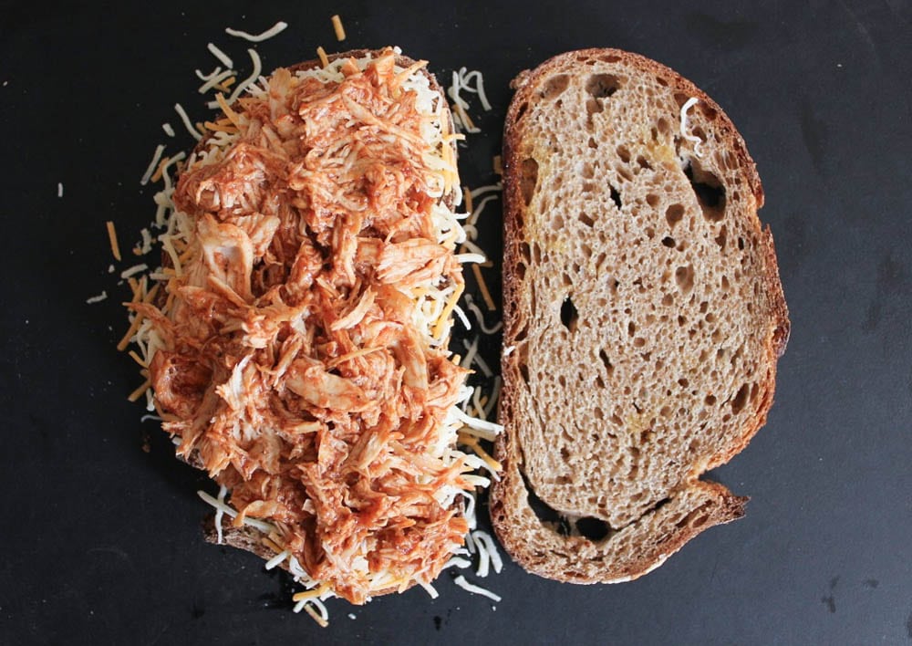 Barbecue-Chicken-Grilled-Cheese-with-Avocado-Cilantro-and-Red-Onion-step-5