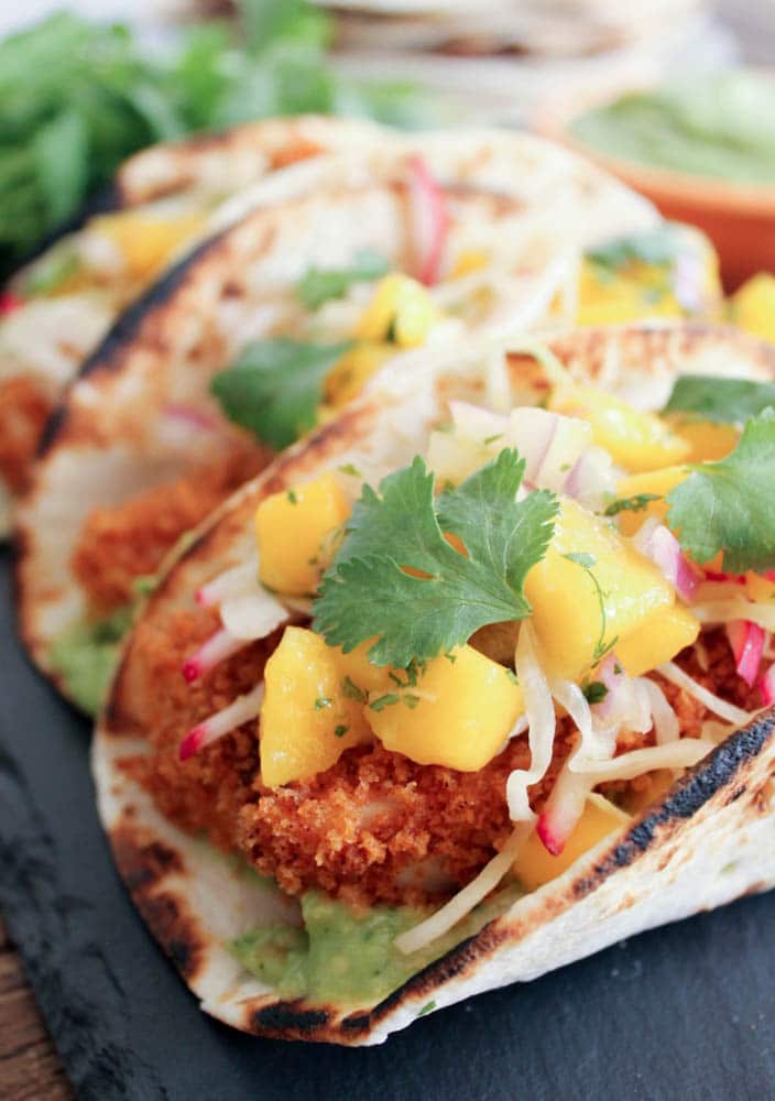 Crispy-Baked-Tilapia-Tacos-with-Mango-Salsa-and-avocado-salsa-verde-7