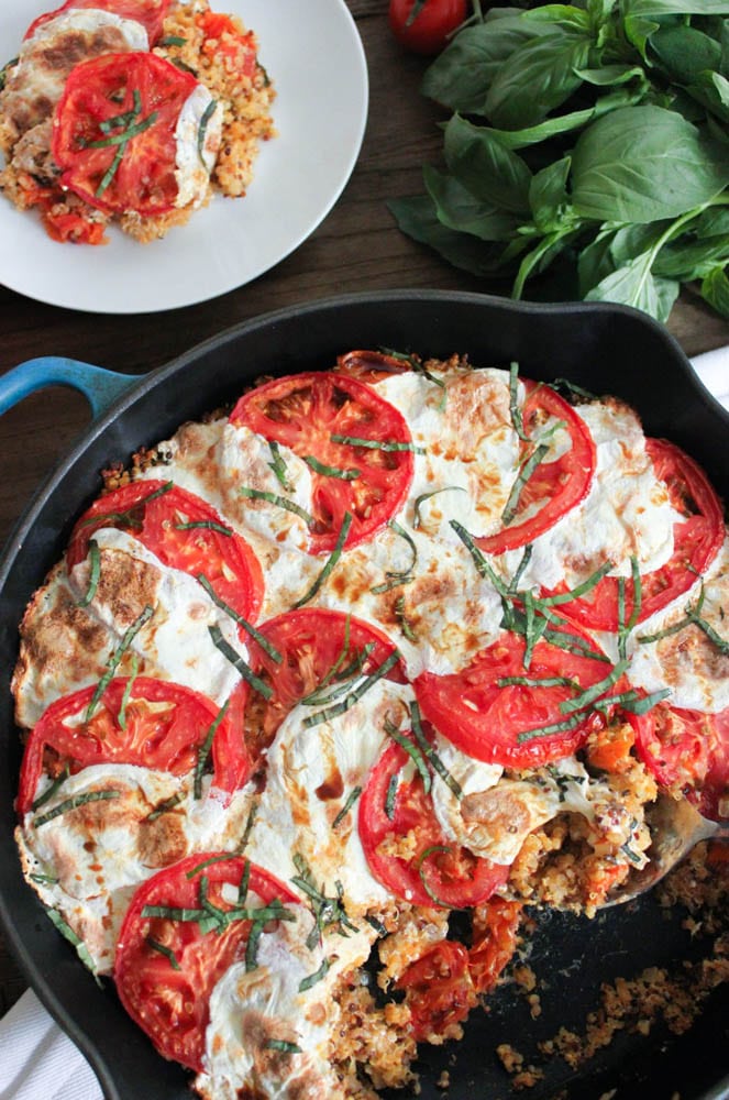 Caprese-Quinoa-Bake-With-Basil-and-Balsamic-Reduction-4