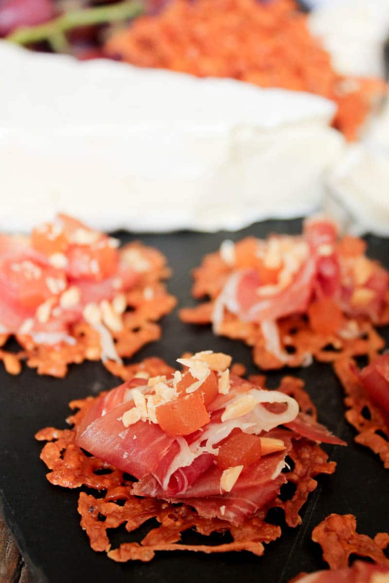 Manchengo-crisps-with-serrano-ham-quince-paste-and-marcona-almonds-7