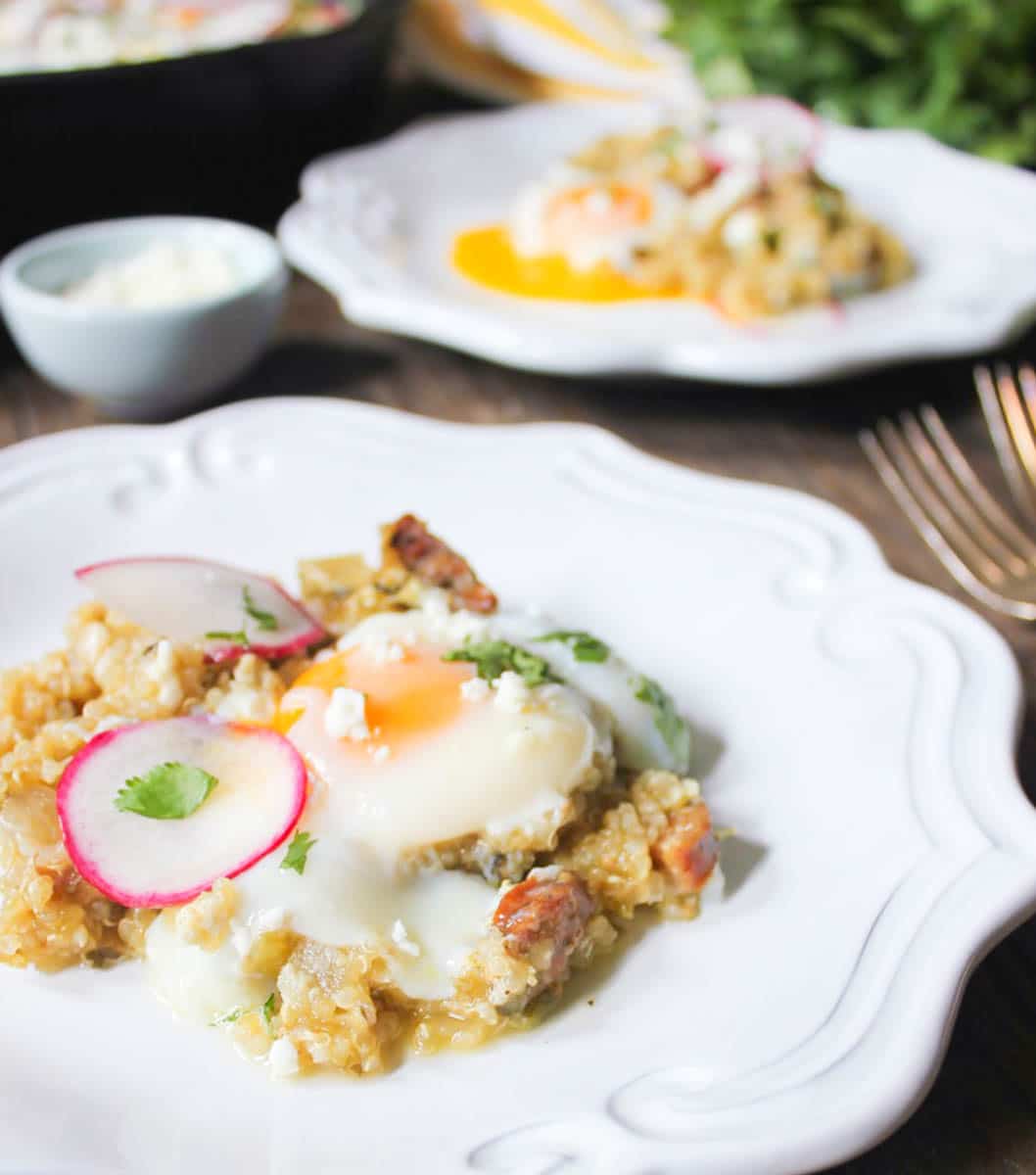 baked-eggs-with-quinoa-chicken-sausage-and-salsa-verde-6
