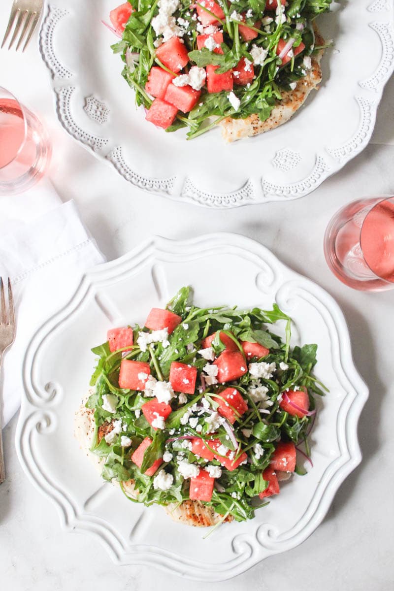 chicken-paillard-with-arugula-and-watermelon-salad-2