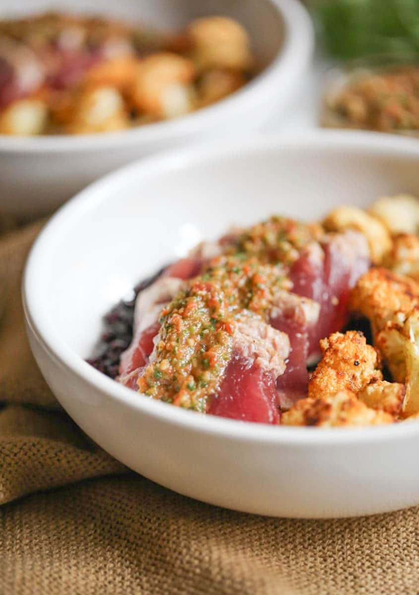 seared-ahi-bowls-with-roasted-cauliflower-and-red-chimichurri-4