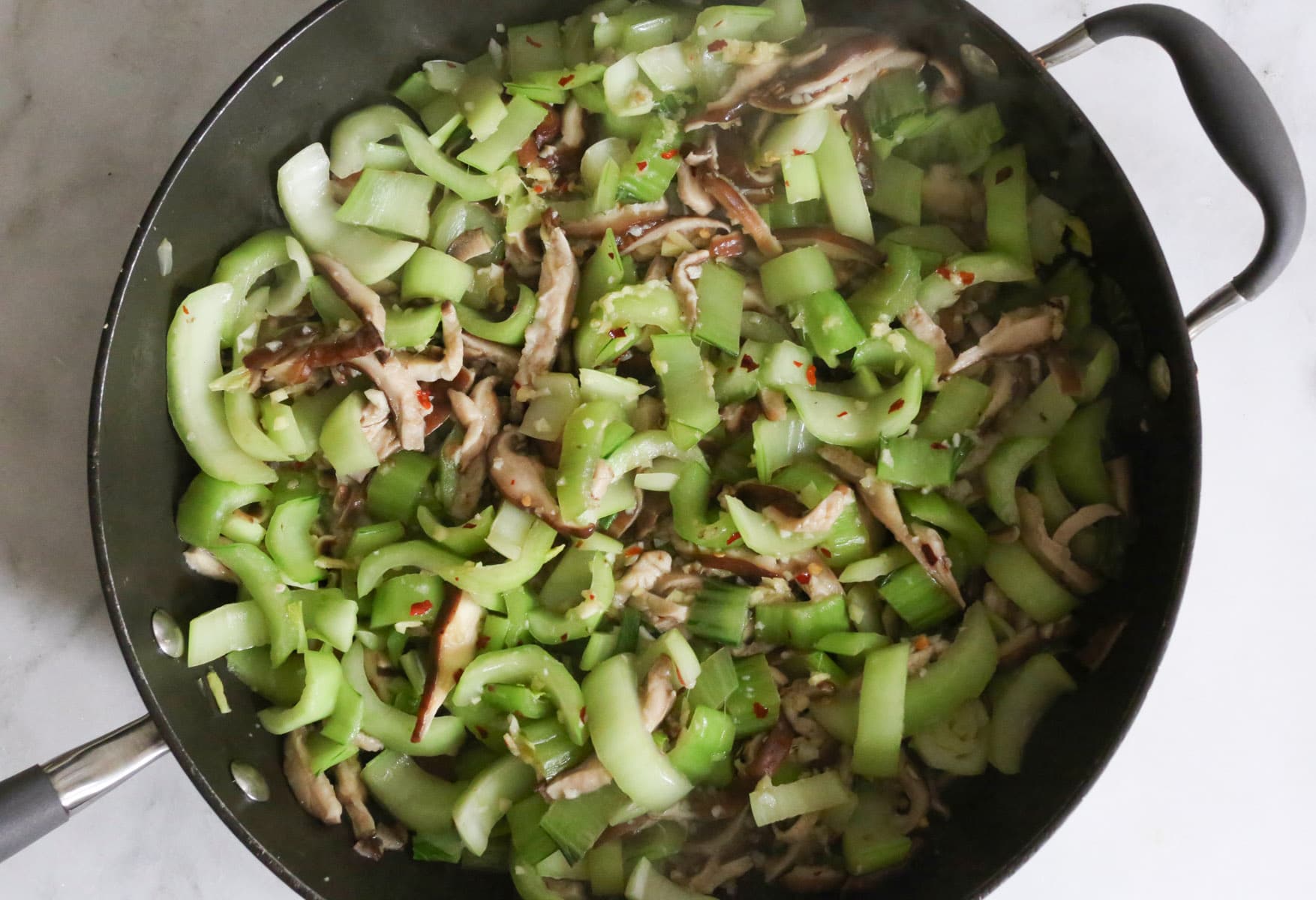 Garlicky-Shrimp-Stir-Fry-with-Shitake-Mushrooms-and-Baby-Bok-Choy-step-2
