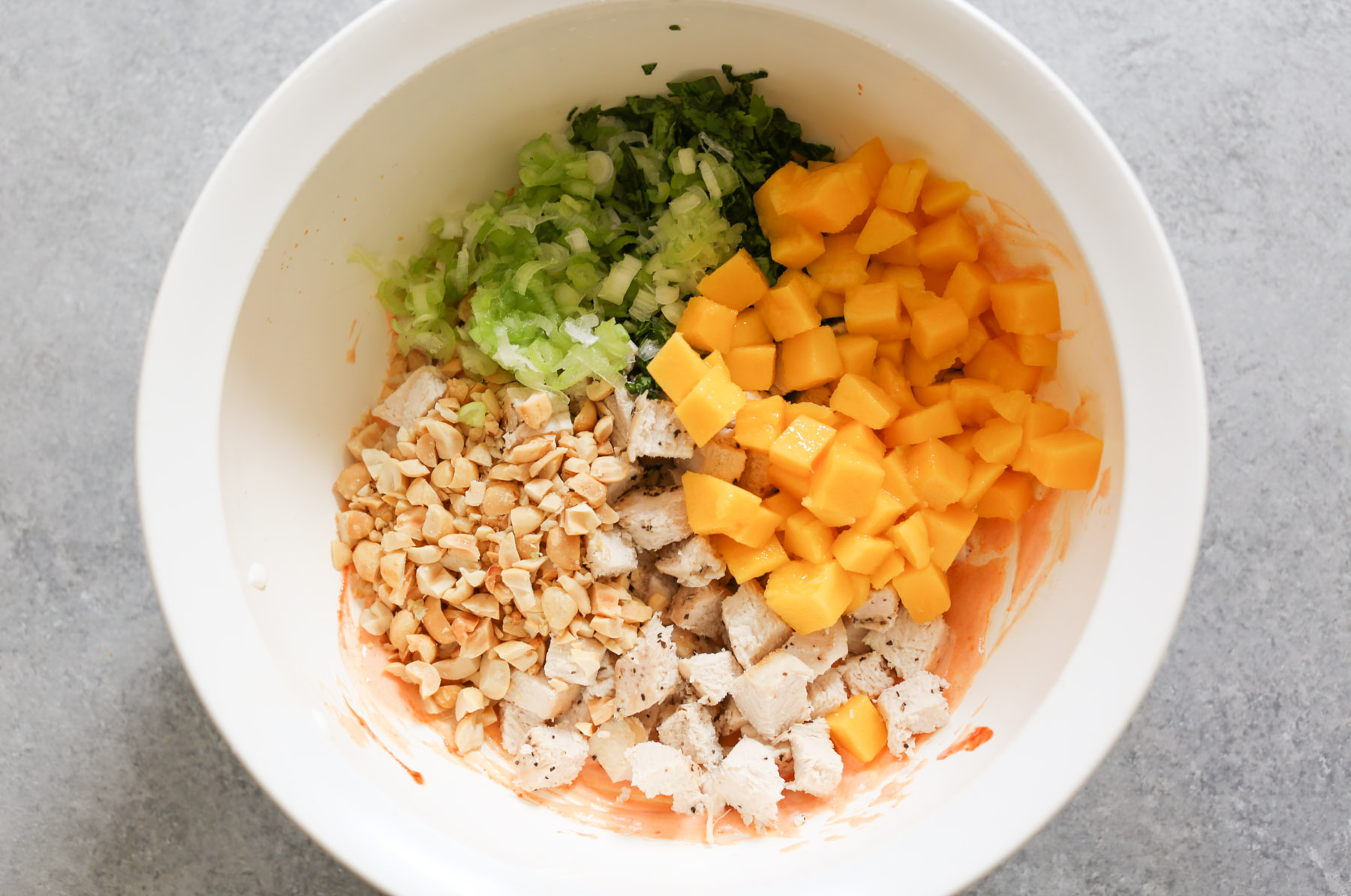 sriracha-chicken-salad-collard-wraps-with-mango-avocado-and-slaw-step-3