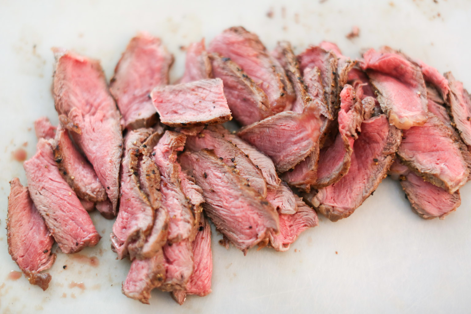 Grilled Steak and Arugula Salad with Balsamic Cherries Prep