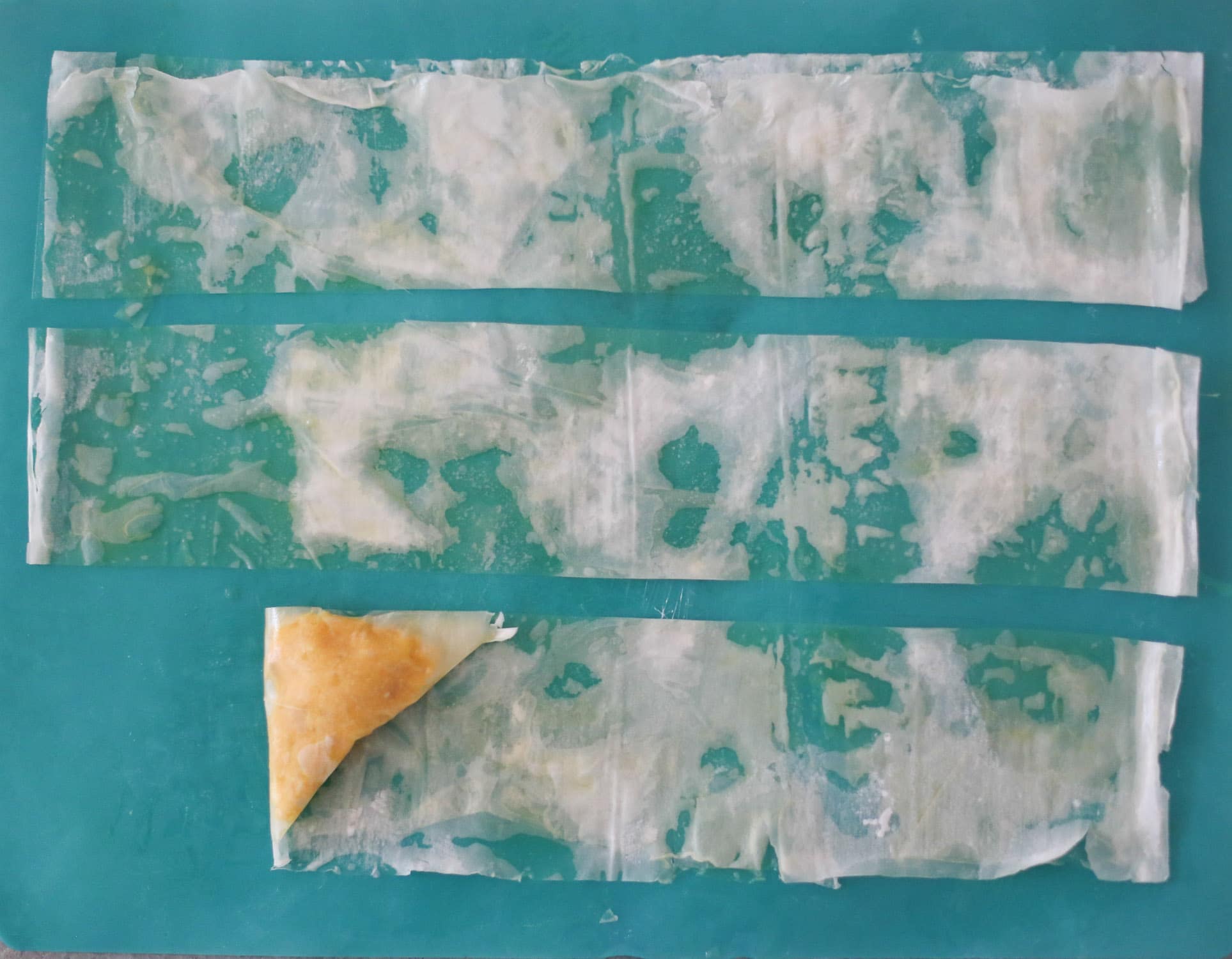 harvest squash phyllo turnovers