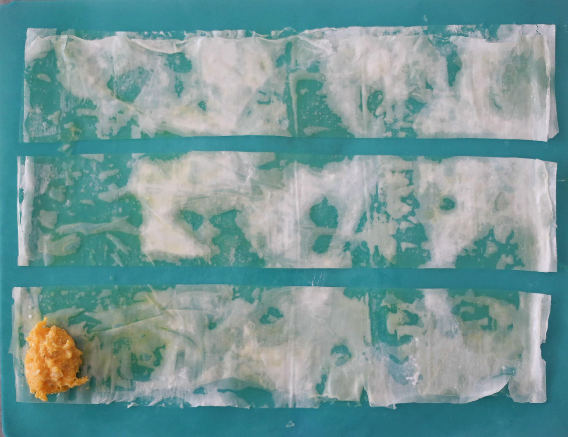 harvest squash phyllo turnovers