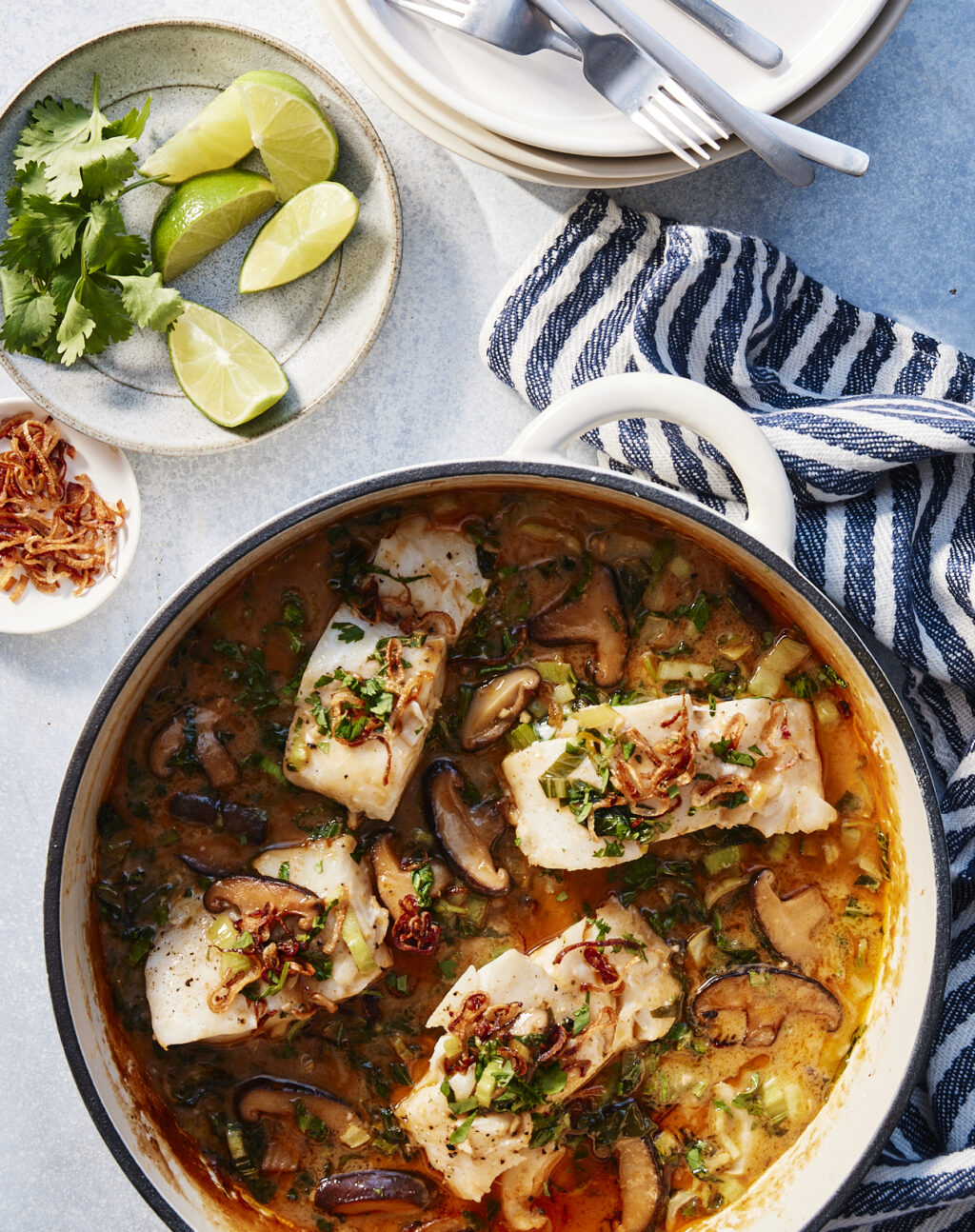 Overhead shot of Coco-jang Cod from Serena Wolf's "You Do You" cookbook.